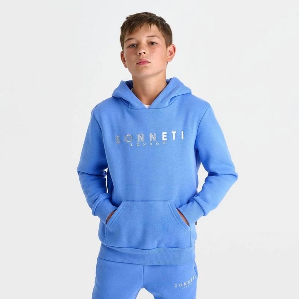 SONNETI LONDON Big Kids Hare Pullover Hoodie in Blue Sz M NWT